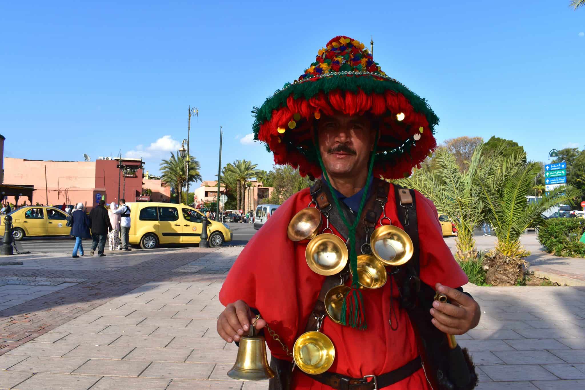 moroccan waterman in jemaa-el-fna-Marrakech