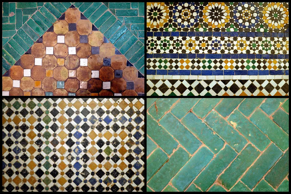Morocco tilework tradition