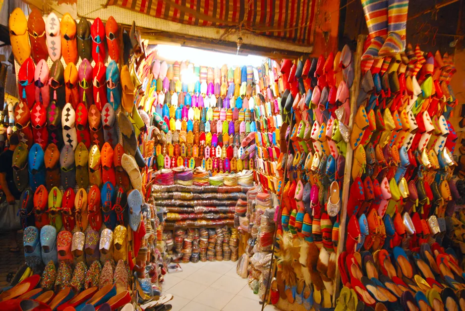 Morocco vibrant shopping