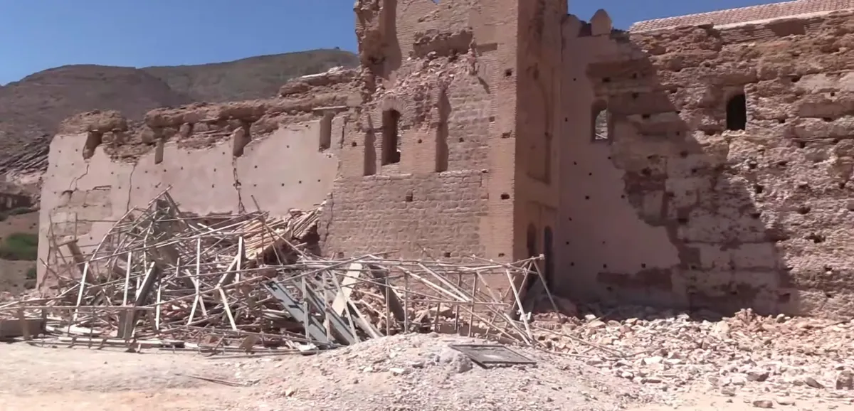 Tinmel Mosque Damage in Earthquake